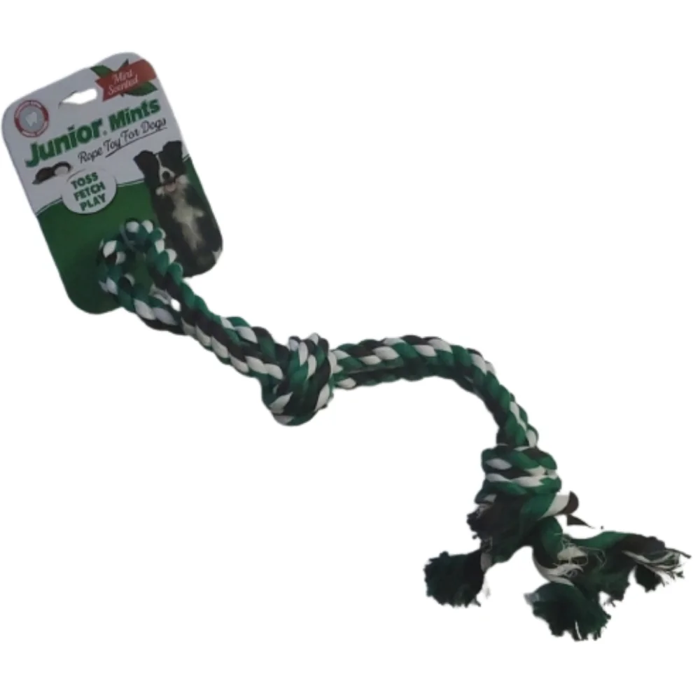 European Home Designs Junior Mints Scented Rope Toy For Dogs
